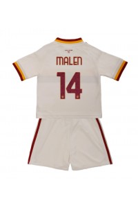 AS Roma Donyell Malen #14 Babyklær Borte Fotballdrakt til barn 2026-27 Korte ermer (+ Korte bukser)